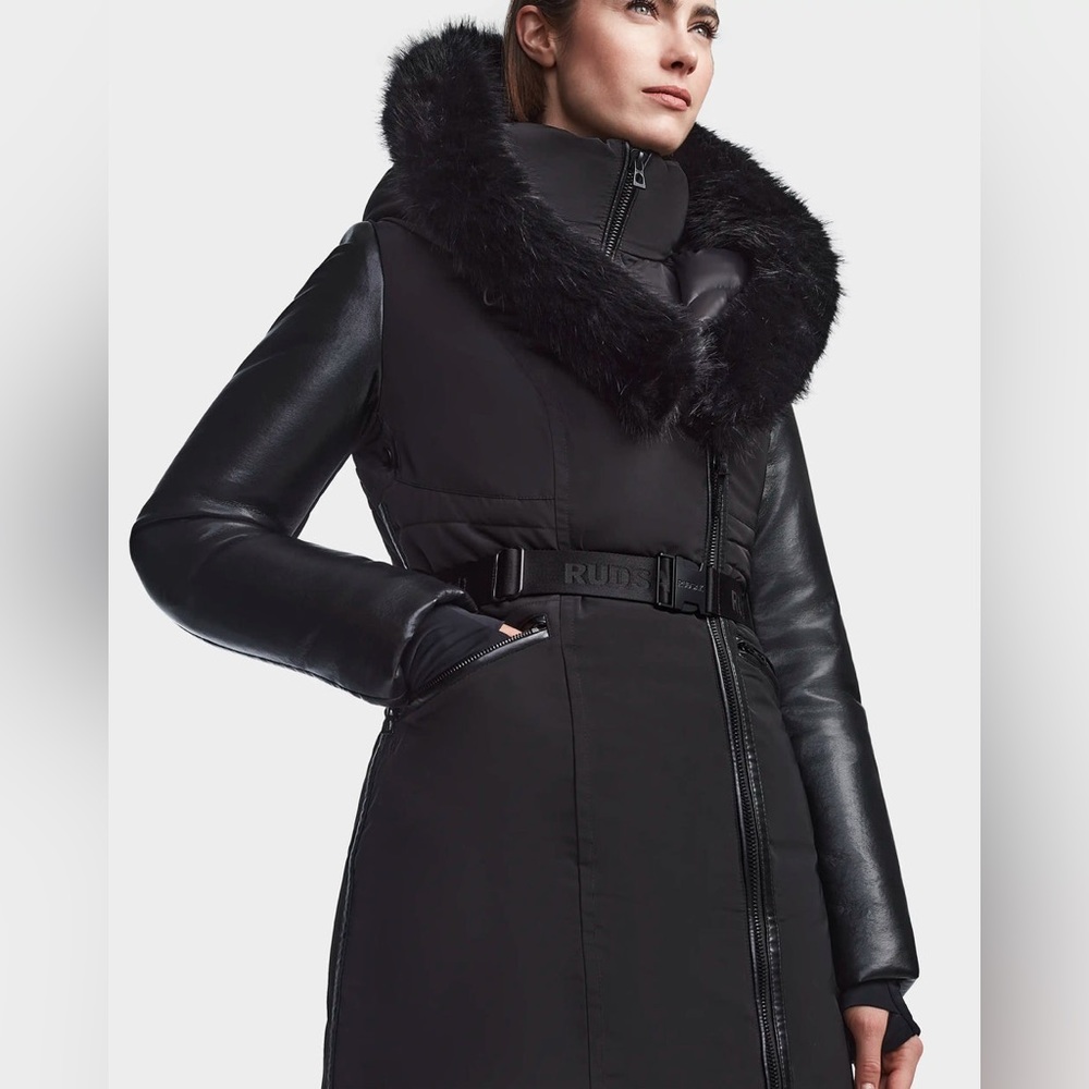 Brand new with tags Rudsak Down Jacket with Leather Sleeves